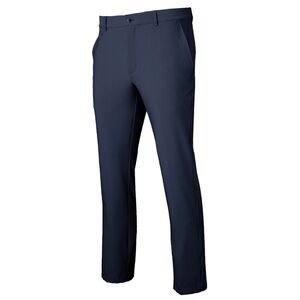 Greg Norman Men's Flat Front Stretch Tech Golf Pants In Navy Blue Size 38 x 32